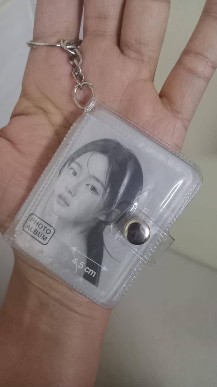 A single mini photo keychain